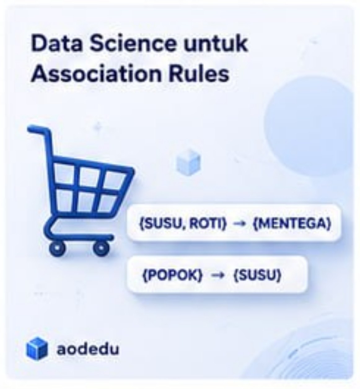Gambar Course Data Science untuk Association Rules